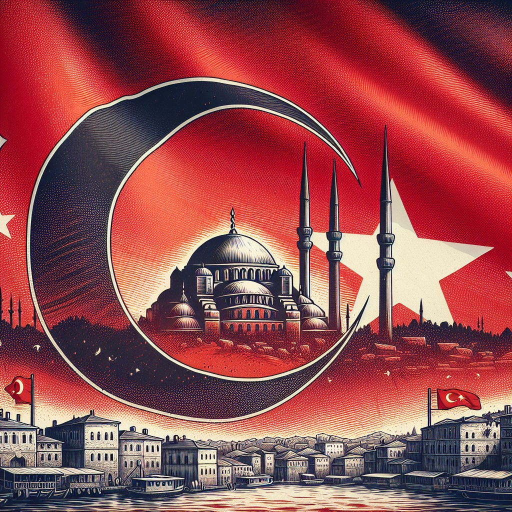 Türk Bayrağındaki Ay ve Yıldız Nereden Geliyor ? İşte Şanlı Türk Bayrağımızın Tarihi realistic style.