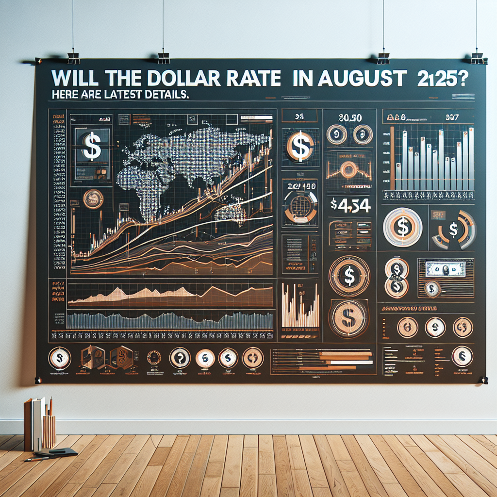 Ağustos 2025 Dolar Kuru yükselecek mi ? İşte son Detaylar realistic style