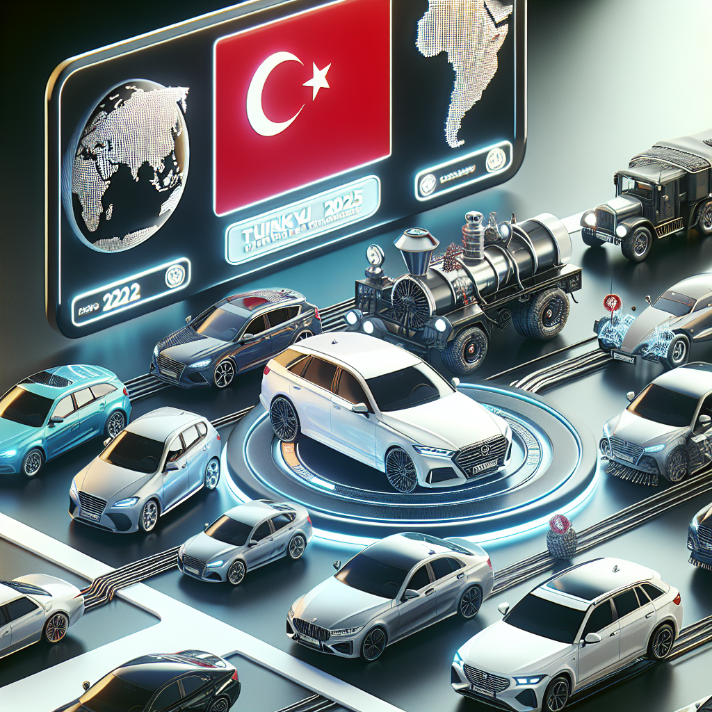 Türkiye'de en çok satan Araç modelleri ve Markaları 2025 realistic style.