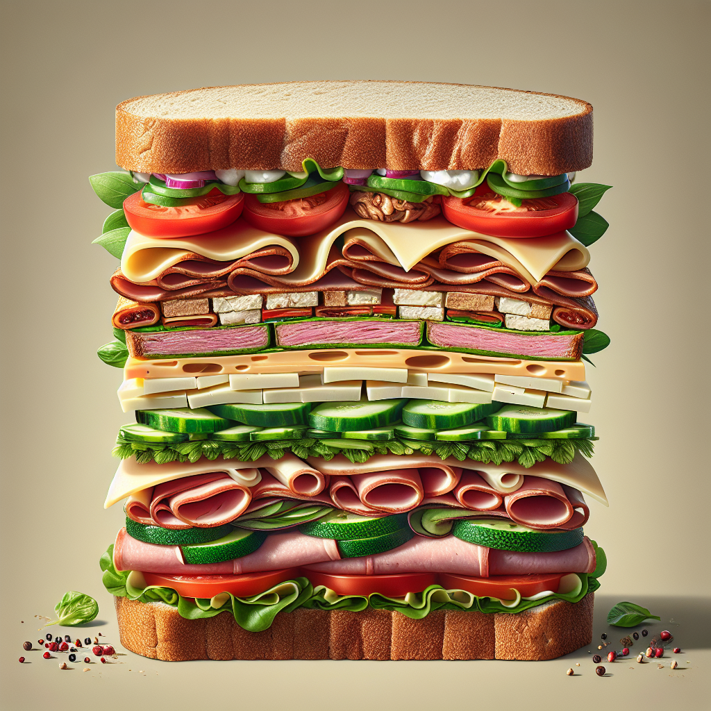 Doğru Sandviç Nasıl Olmalı ? Protein bombası bir tarif! realistic style.