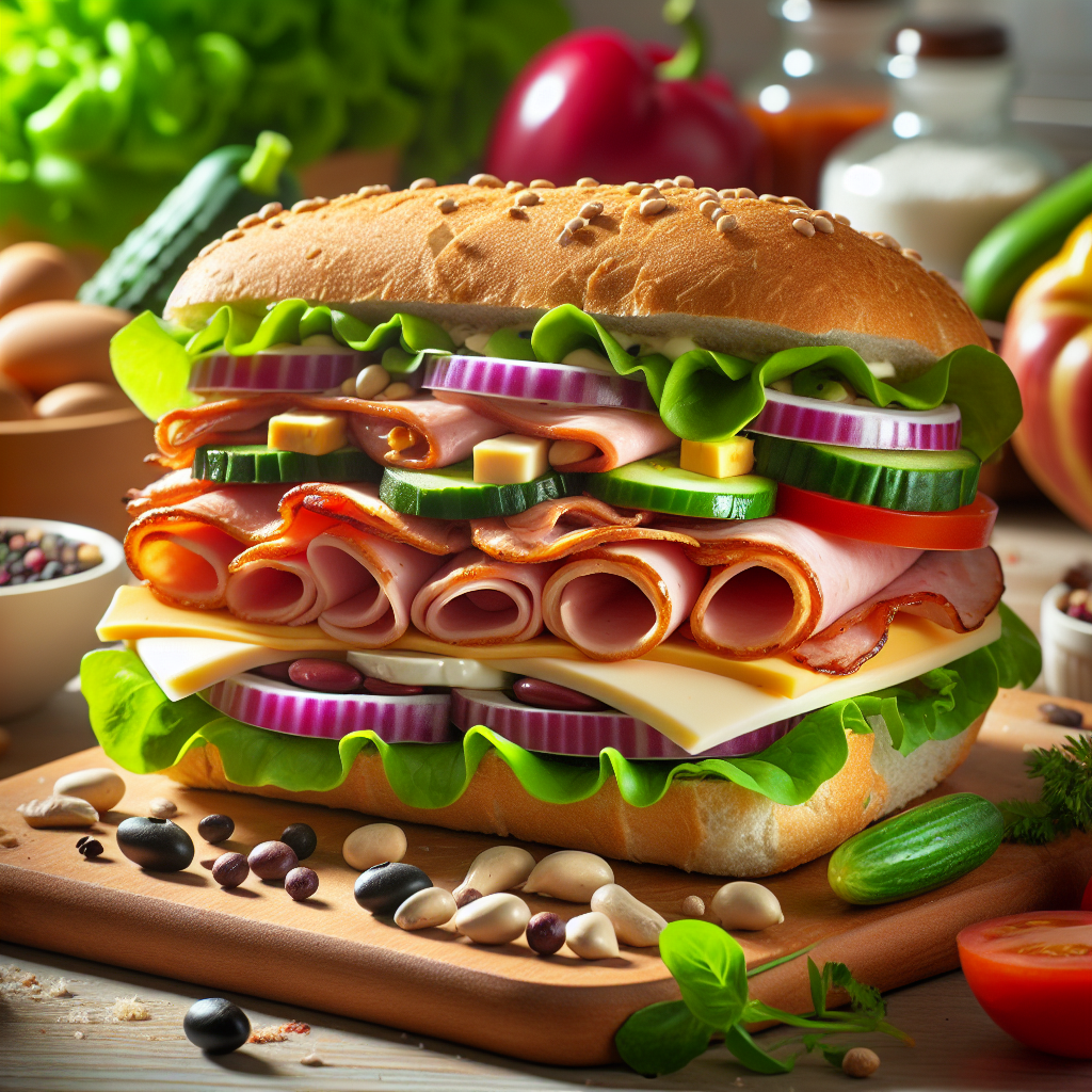 Doğru Sandviç Nasıl Olmalı ? Protein bombası bir tarif! realistic style.