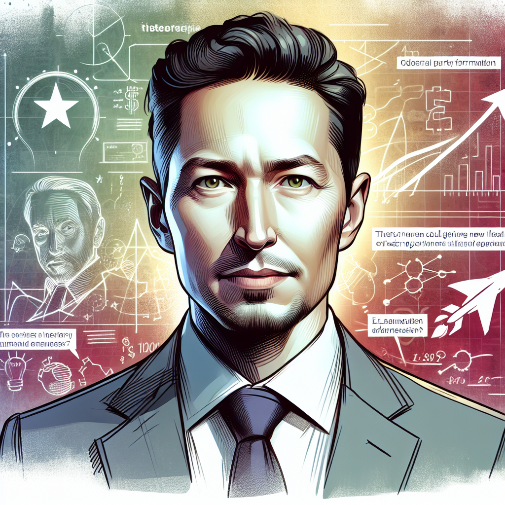 Yeni Parti Kuran Elon Musk ABD ye Başkan Olabilir mi ? realistic style