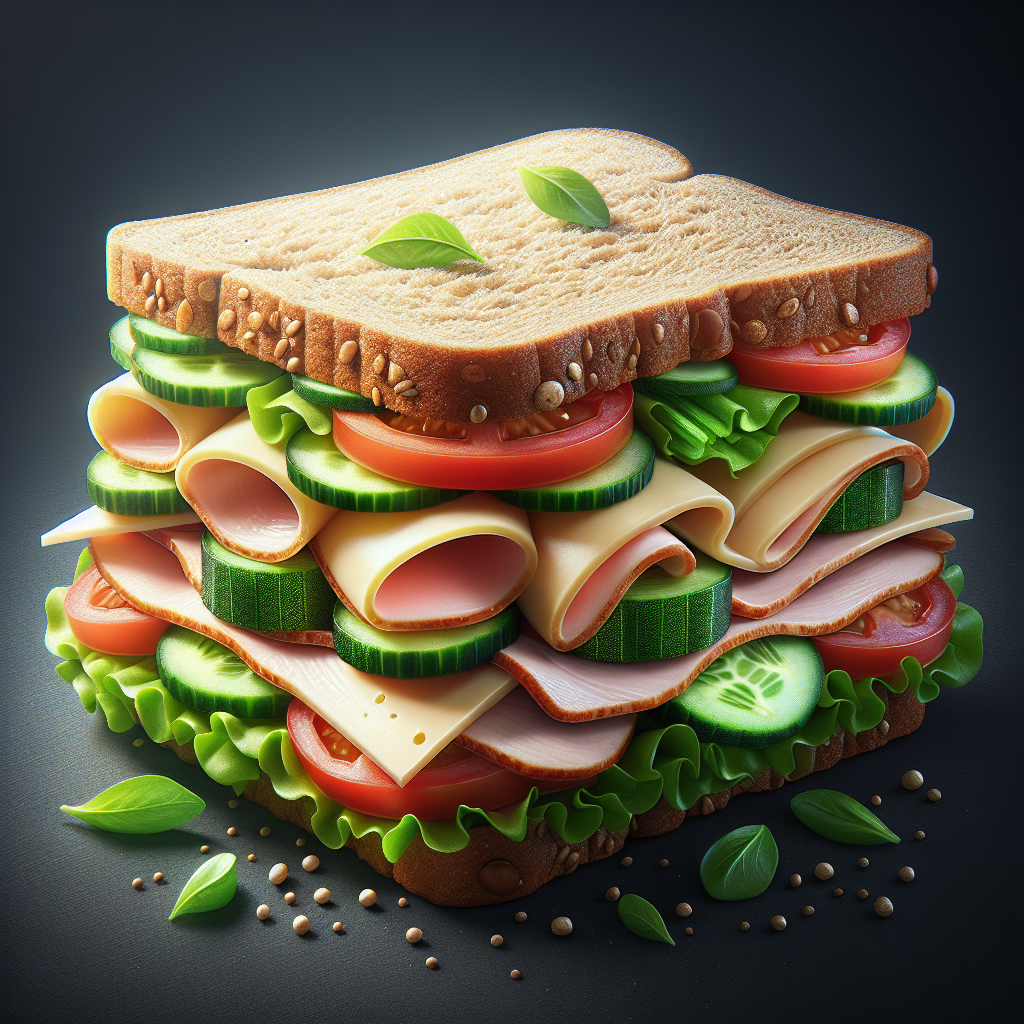 Doğru Sandviç Nasıl Olmalı ? Protein bombası bir tarif! realistic style.