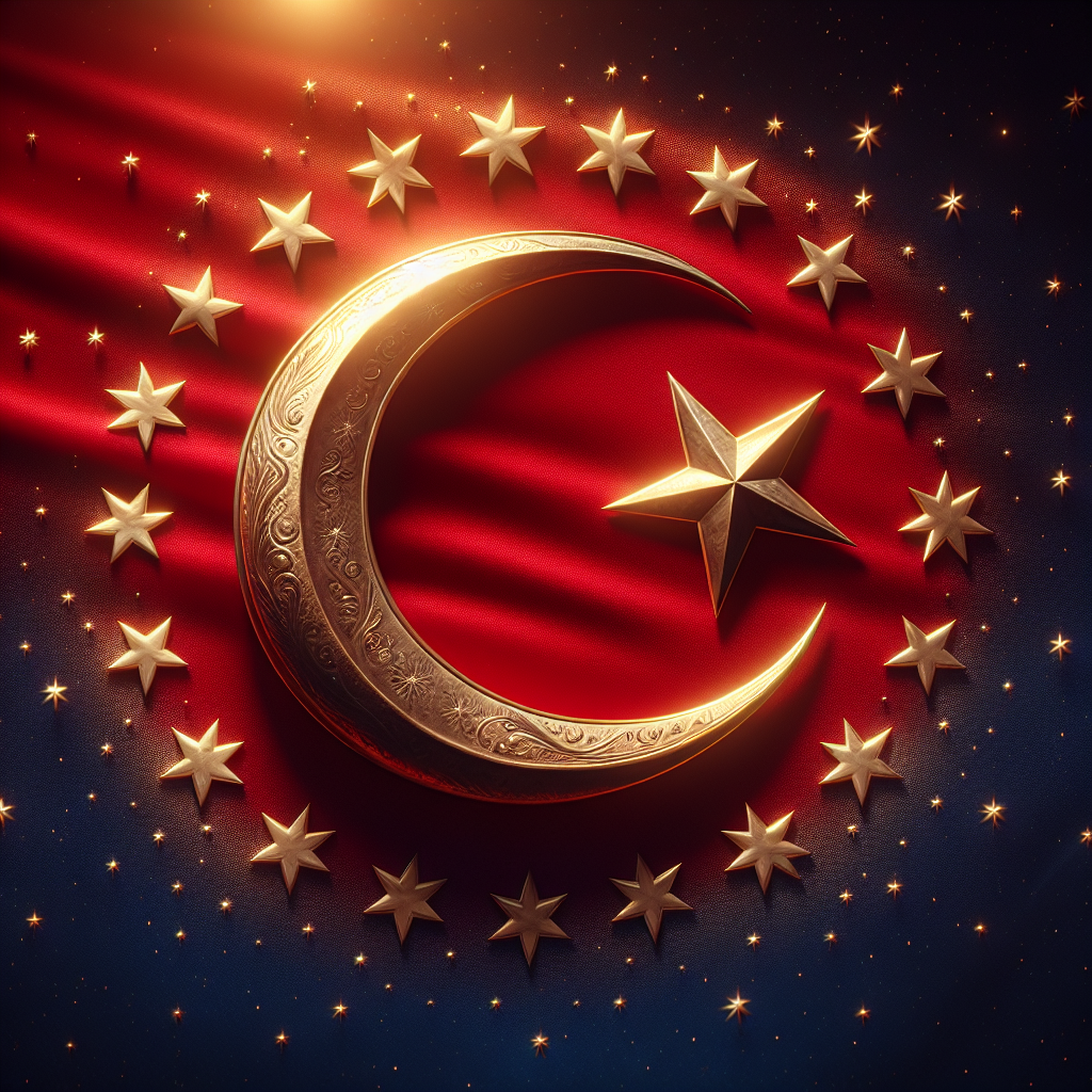 Türk Bayrağındaki Ay ve Yıldız Nereden Geliyor ? İşte Şanlı Türk Bayrağımızın Tarihi realistic style.