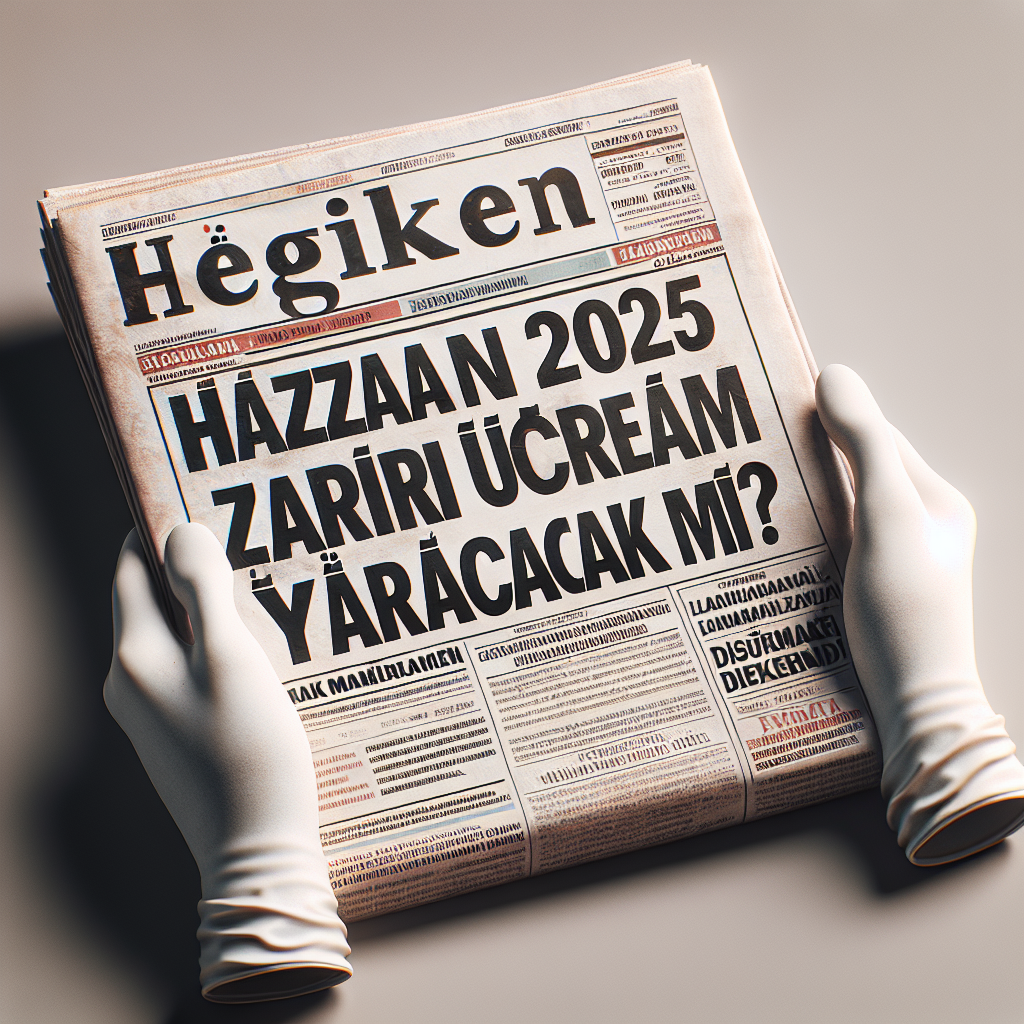 Haziran 2025 Asgari Ücrete Zam Yapılacak mı ? İşte Merak Edilenler realistic style