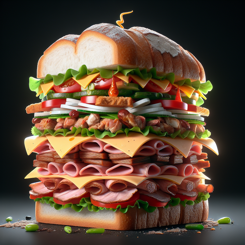 Doğru Sandviç Nasıl Olmalı ? Protein bombası bir tarif! realistic style.