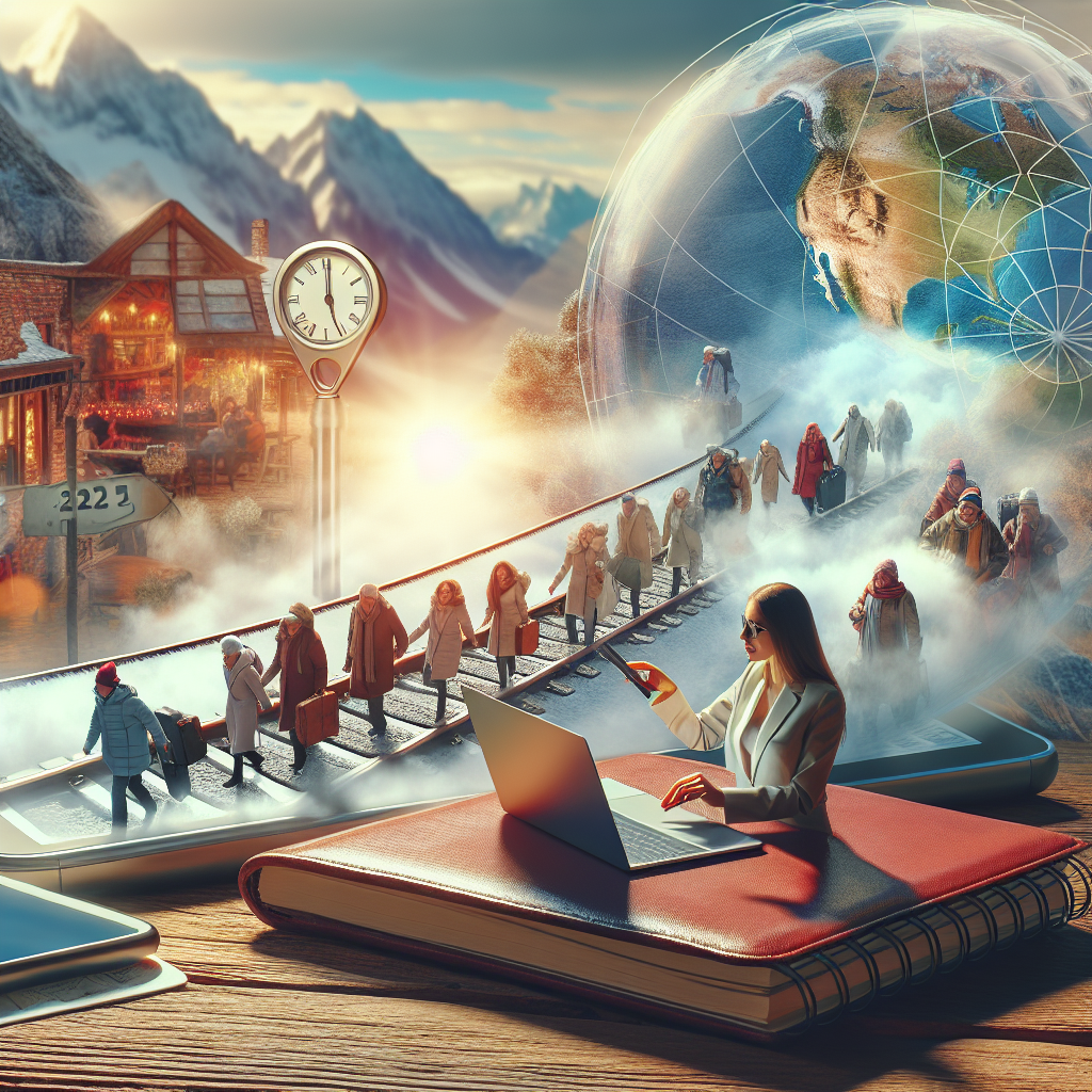 Yeni Yılda 2025'de beklenen Turizm Rakamları realistic style.