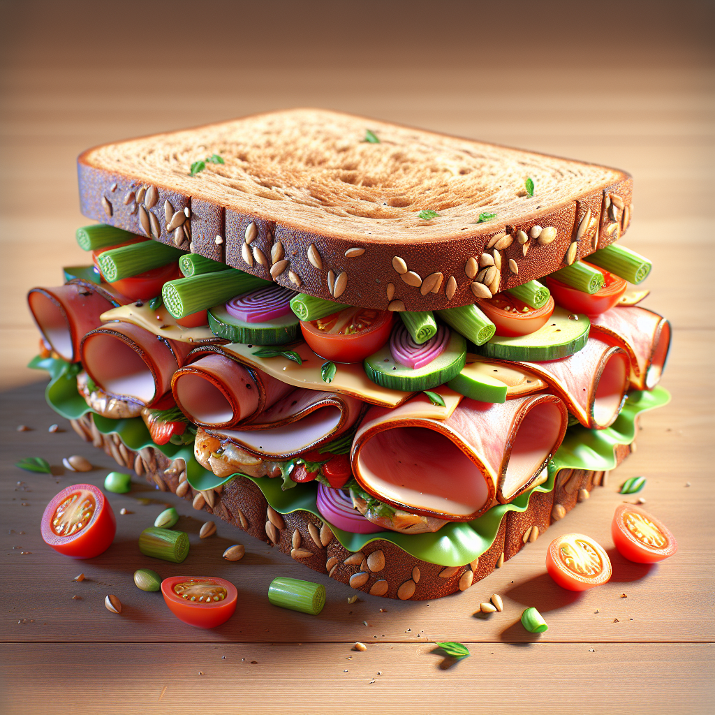 Doğru Sandviç Nasıl Olmalı ? Protein bombası bir tarif! realistic style.