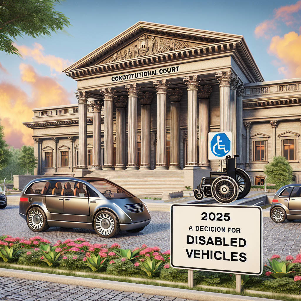 Engelli Araç Yasası Anayasa Mahkemesi Kararı 2025 realistic style