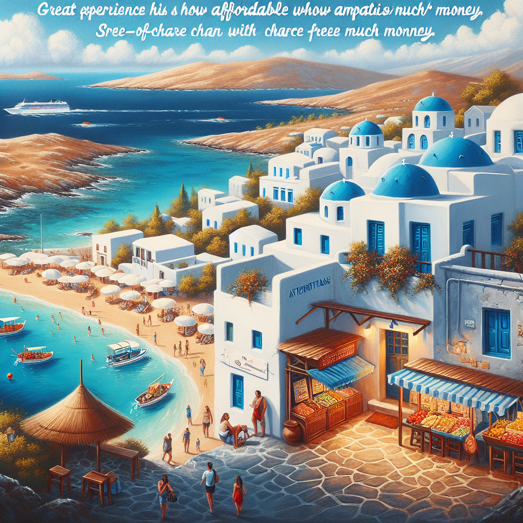 Yunan adaları tatilinin Türkiye'den ucuz olması realistic style