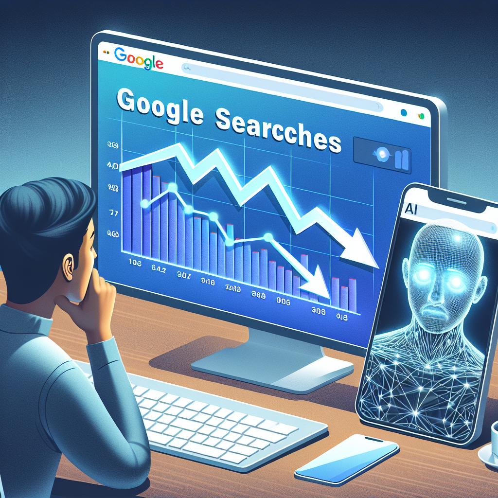 Google Aramaları Yapay Zeka Çıkışından Sonra Geriliyor.. realistic style.
