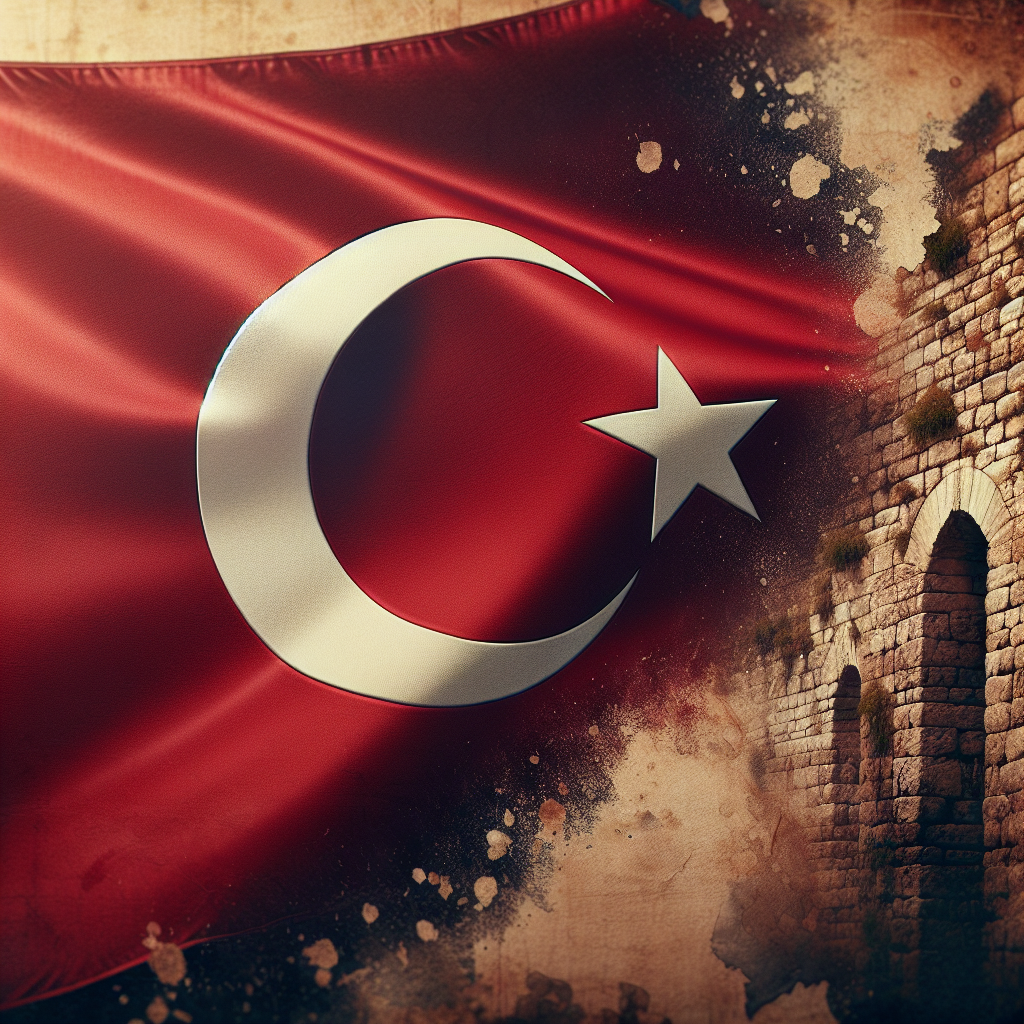 Türk Bayrağındaki Ay ve Yıldız Nereden Geliyor ? İşte Şanlı Türk Bayrağımızın Tarihi realistic style.