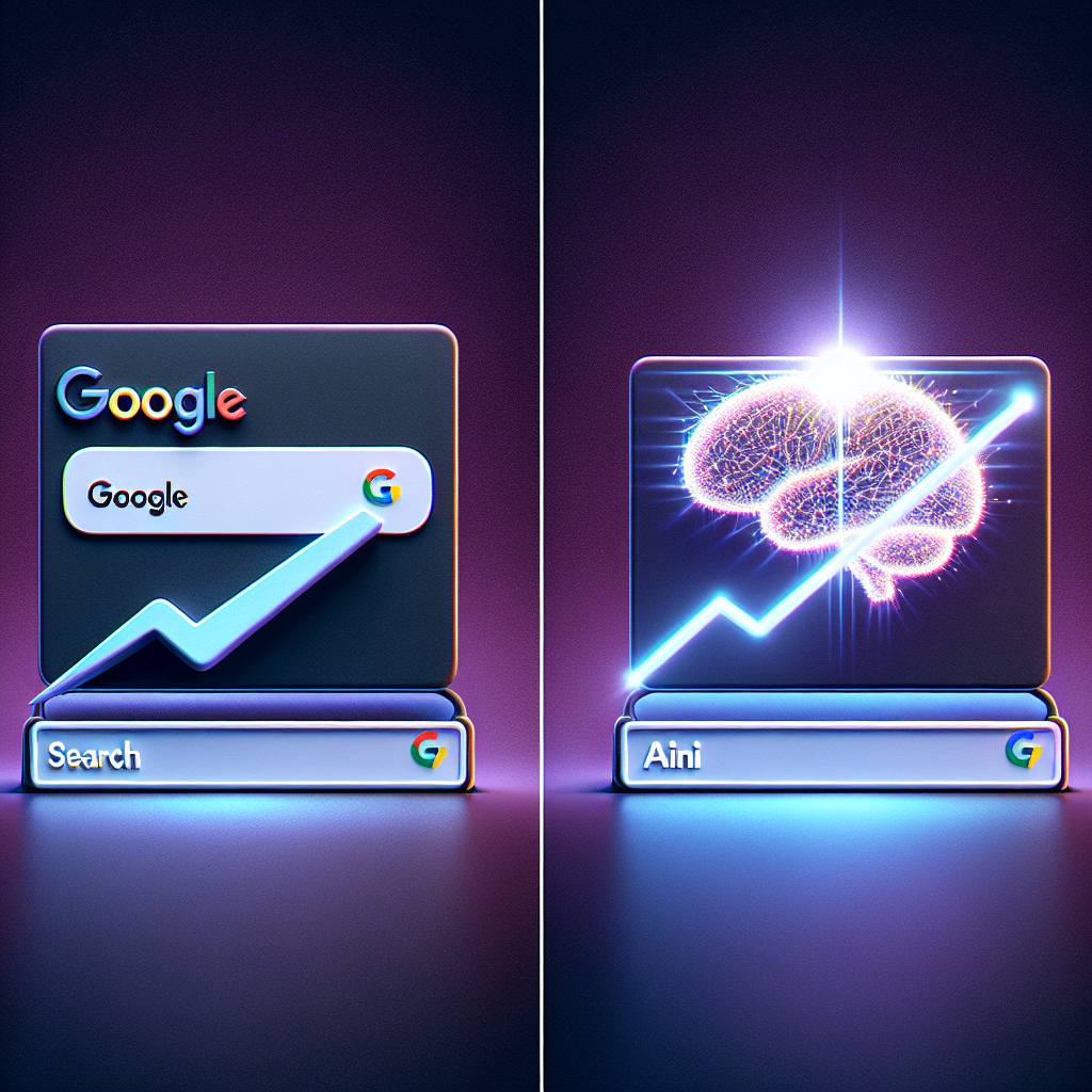 Google Aramaları Yapay Zeka Çıkışından Sonra Geriliyor.. realistic style.