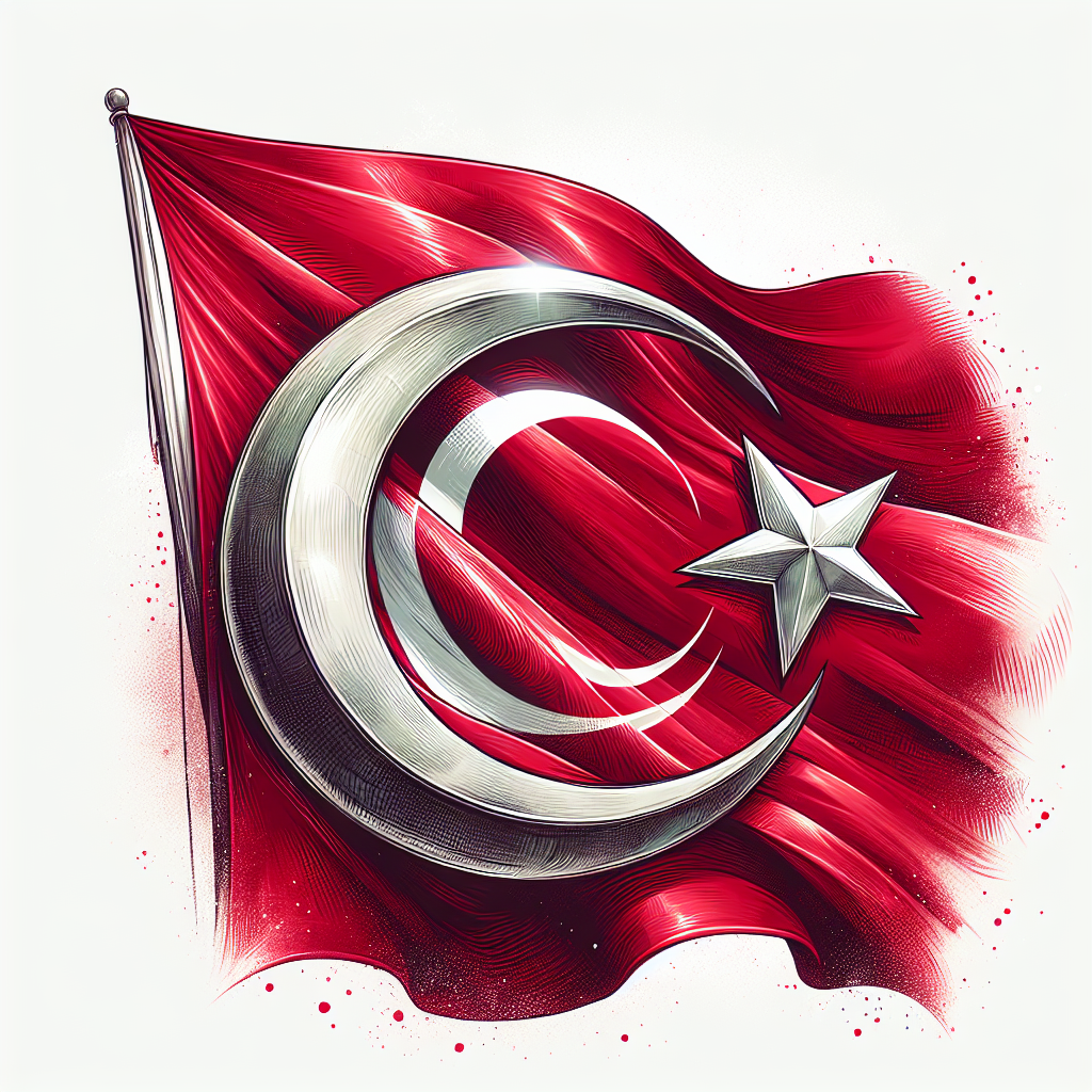 Türk Bayrağındaki Ay ve Yıldız Nereden Geliyor ? İşte Şanlı Türk Bayrağımızın Tarihi realistic style.