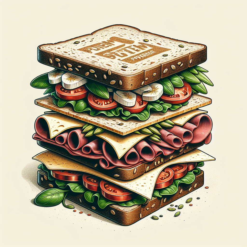 Doğru Sandviç Nasıl Olmalı ? Protein bombası bir tarif! realistic style.