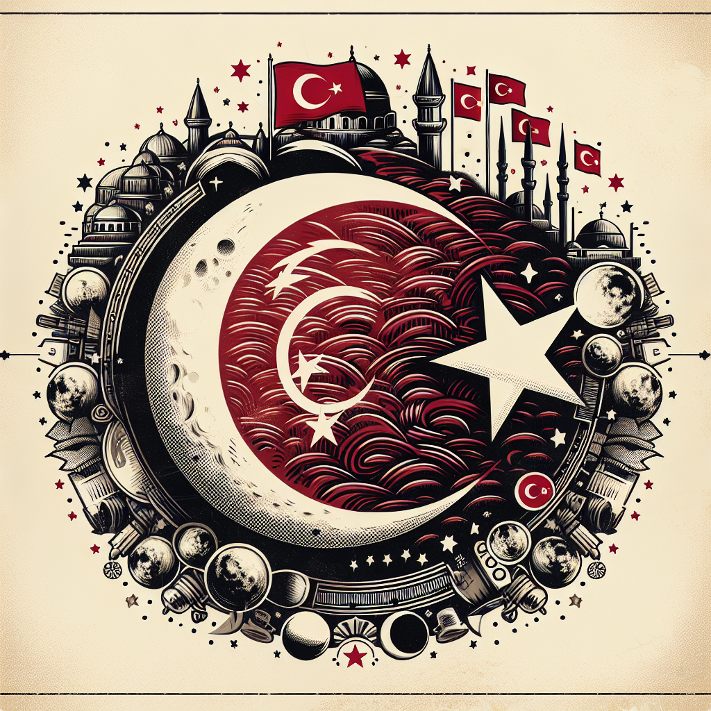 Türk Bayrağındaki Ay ve Yıldız Nereden Geliyor ? İşte Şanlı Türk Bayrağımızın Tarihi realistic style.
