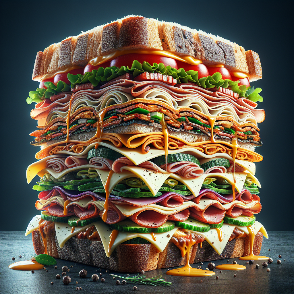Doğru Sandviç Nasıl Olmalı ? Protein bombası bir tarif! realistic style.