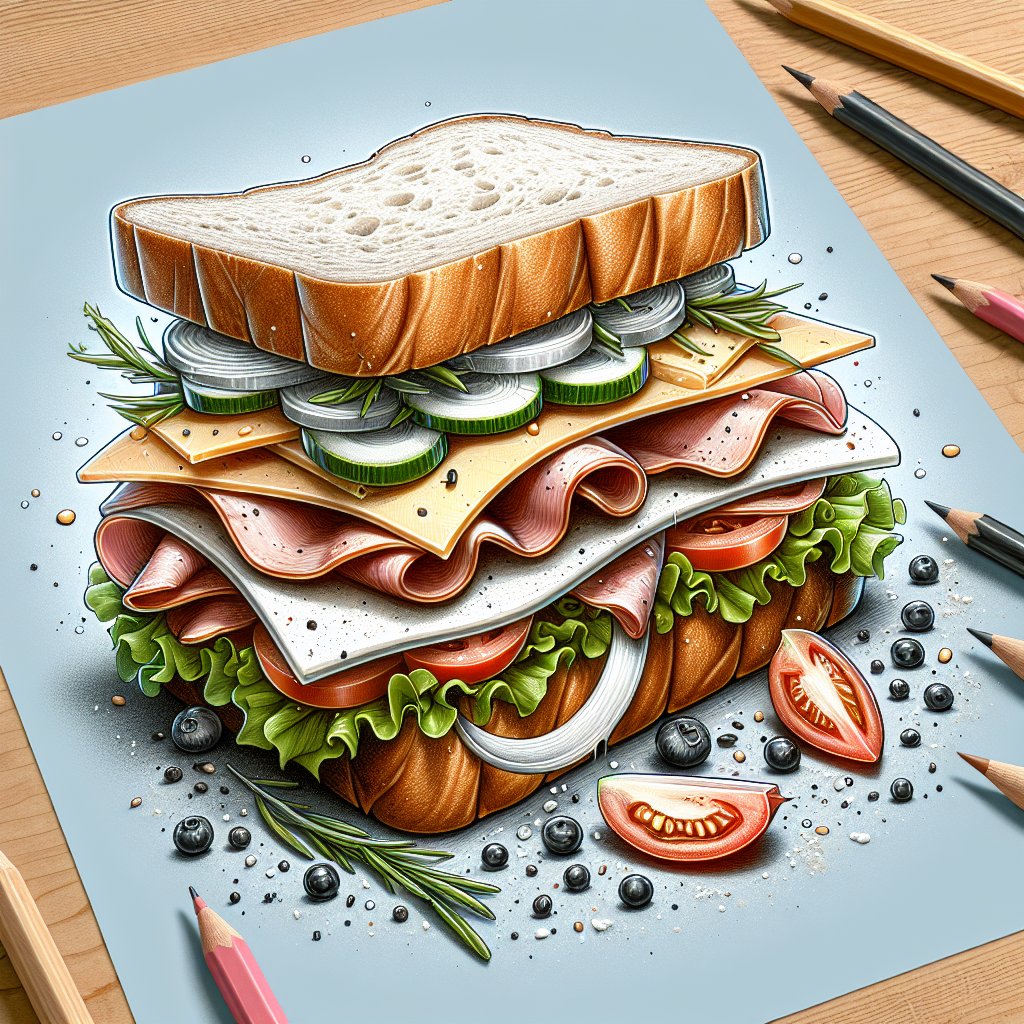 Doğru Sandviç Nasıl Olmalı ? Protein bombası bir tarif! realistic style.
