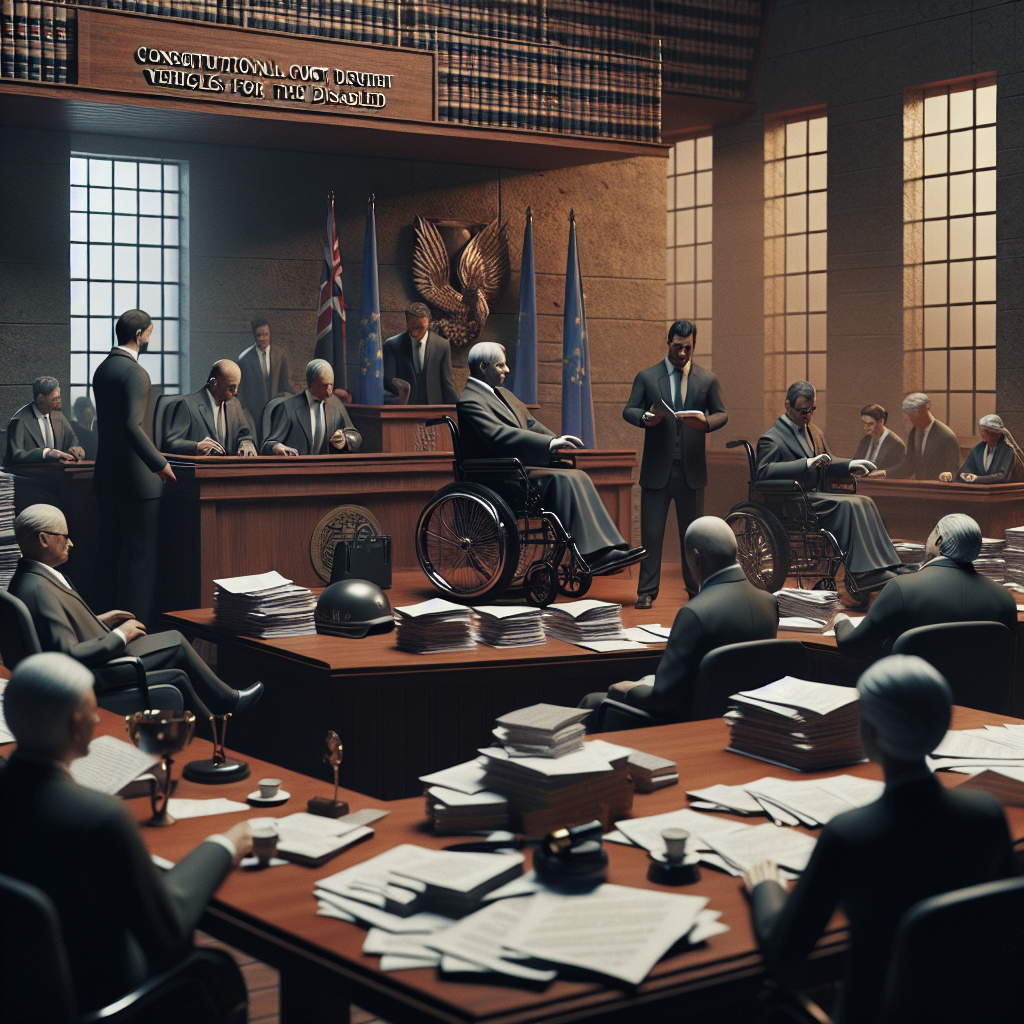 Engelli Araç Yasası Anayasa Mahkemesi Kararı 2025 realistic style