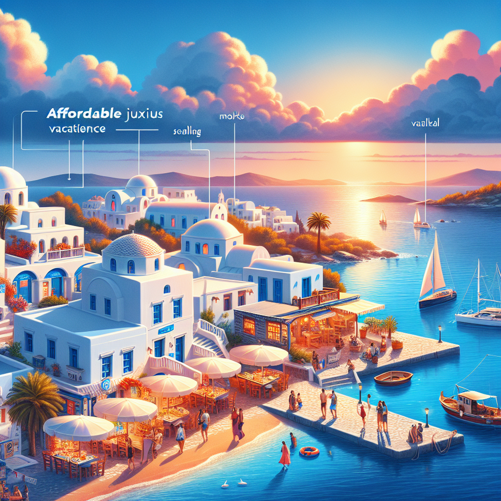 Yunan adaları tatilinin Türkiye'den ucuz olması realistic style