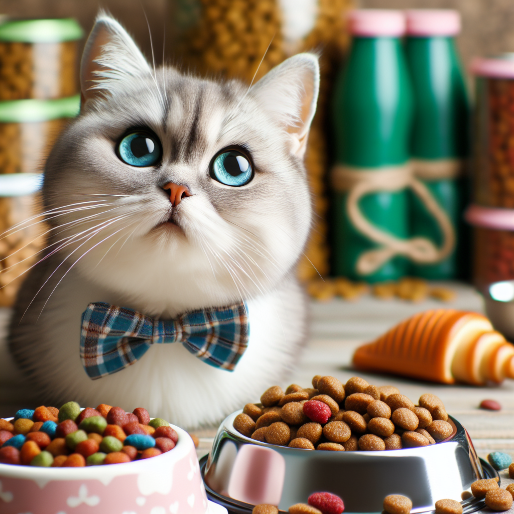 Kedi Maması Alırken Nelere Dikkat Etmeliyiz ? realistic style.
