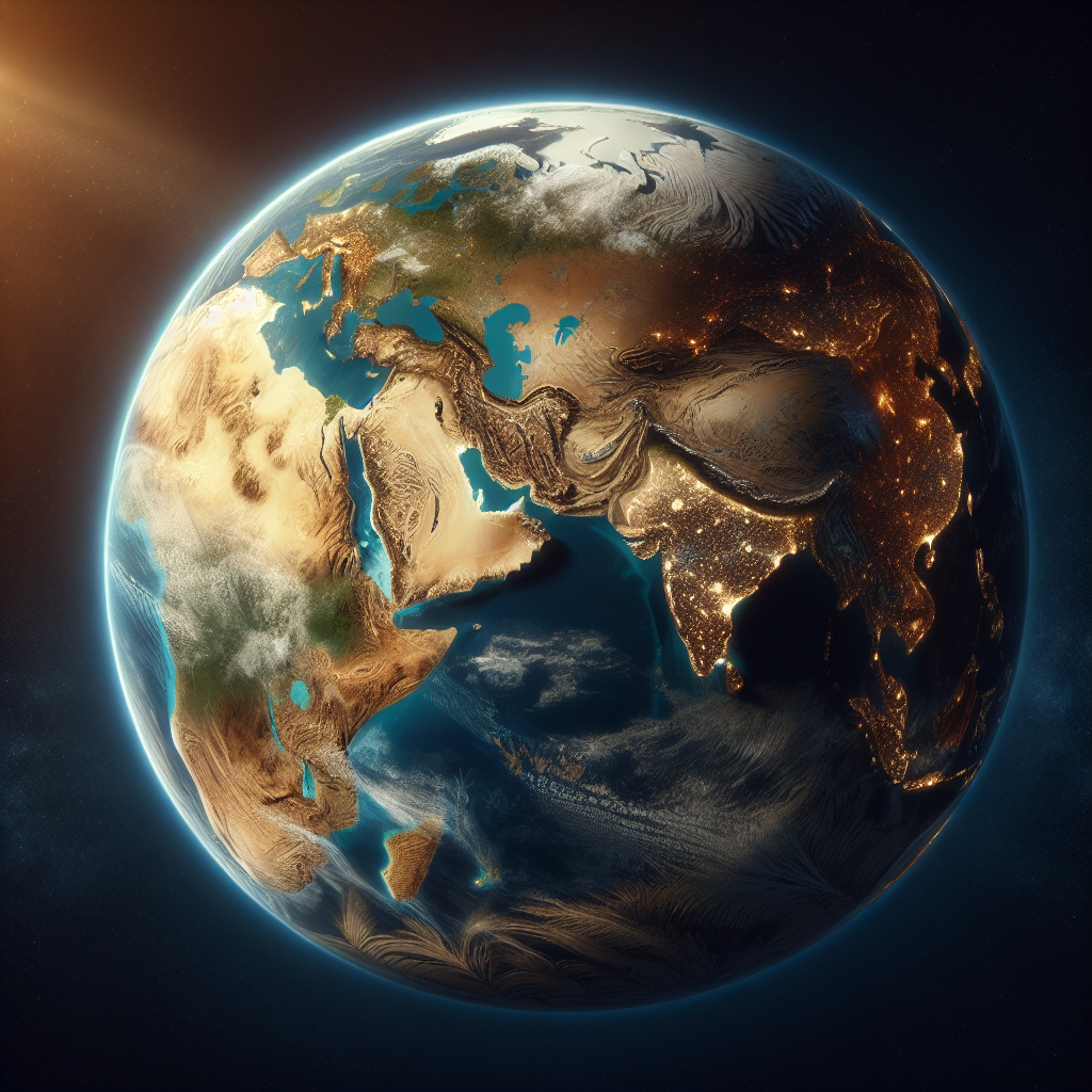 Dünya'da Azalan Su Kaynakları Korkutuyor. 2030 ve Sonrası Felaket Gibi realistic style.