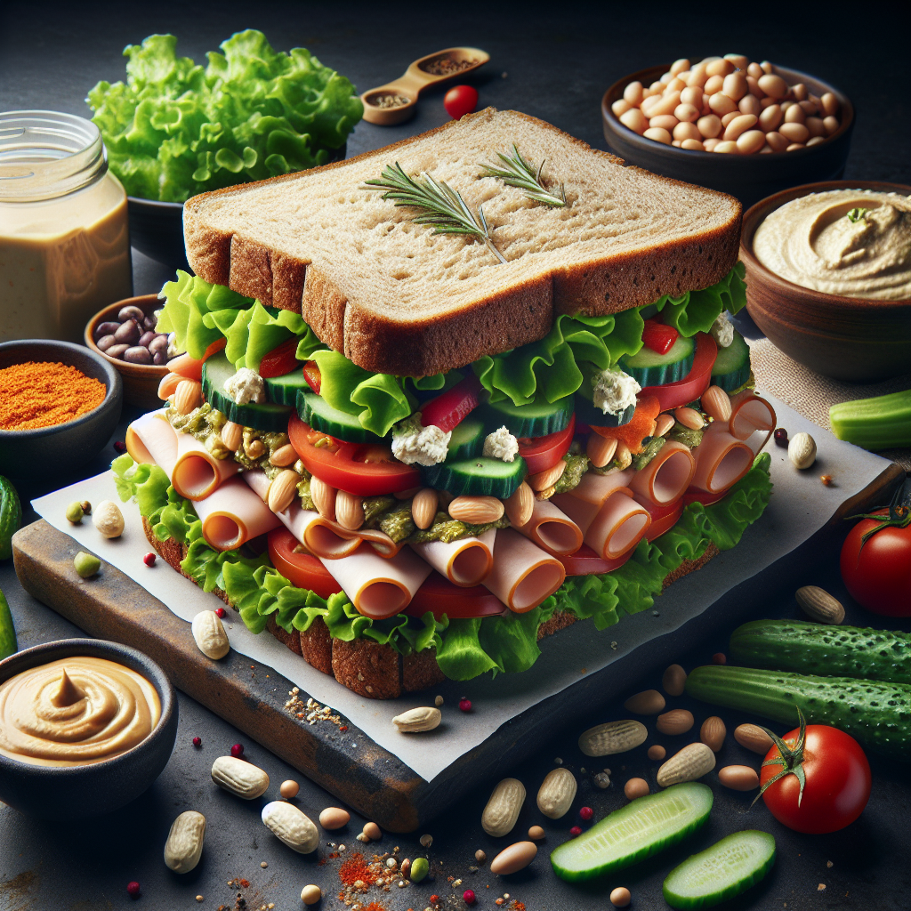 Doğru Sandviç Nasıl Olmalı ? Protein bombası bir tarif! realistic style.