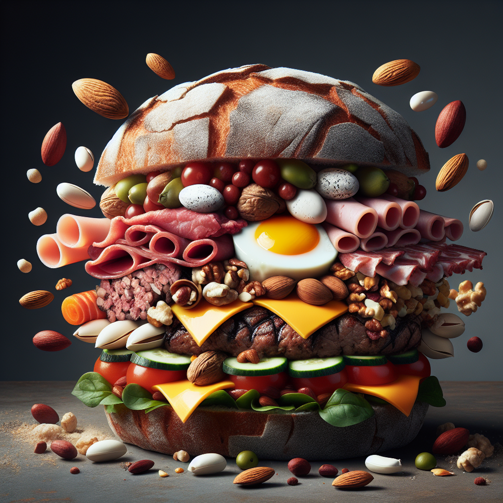 Doğru Sandviç Nasıl Olmalı ? Protein bombası bir tarif! realistic style.