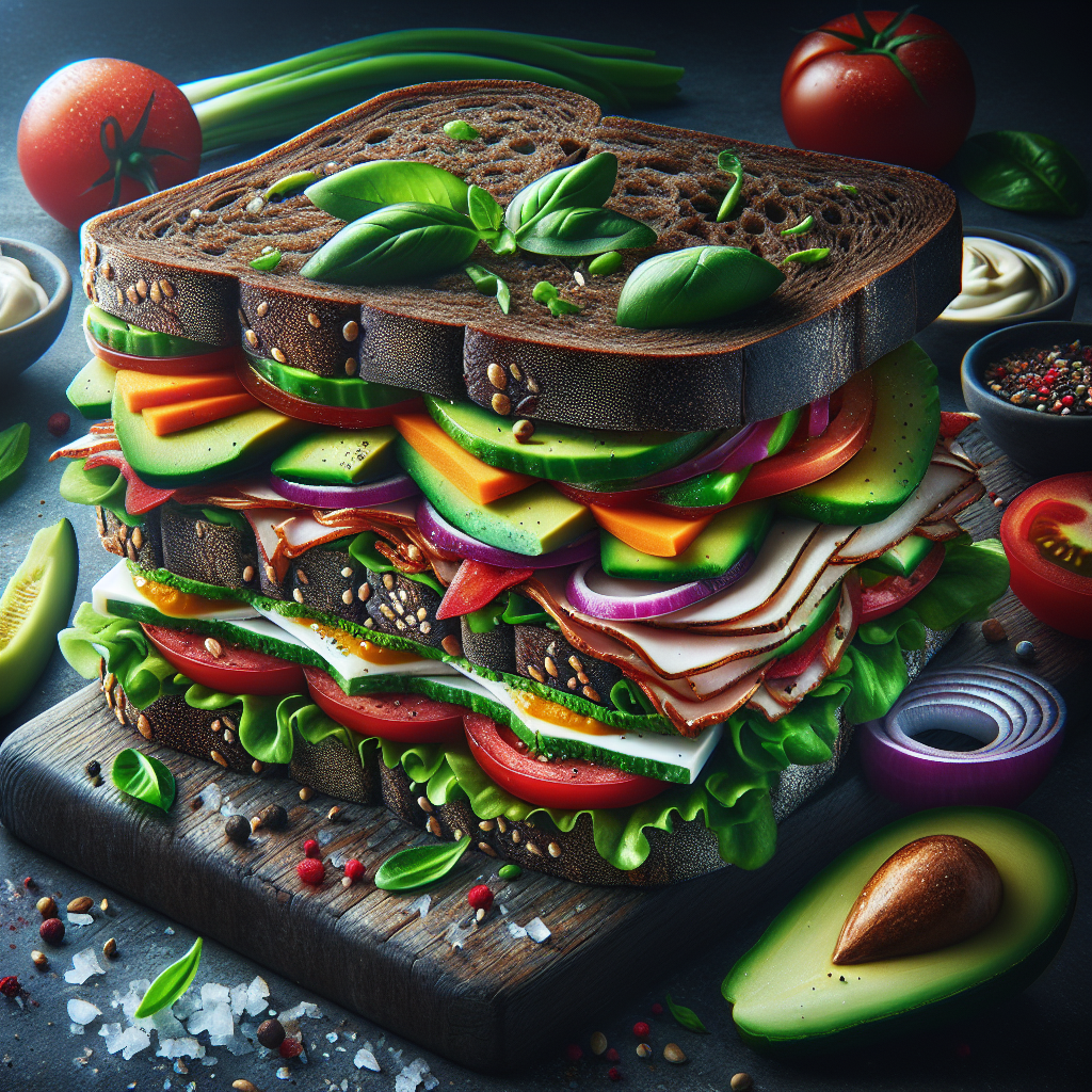 Doğru Sandviç Nasıl Olmalı ? Protein bombası bir tarif! realistic style.
