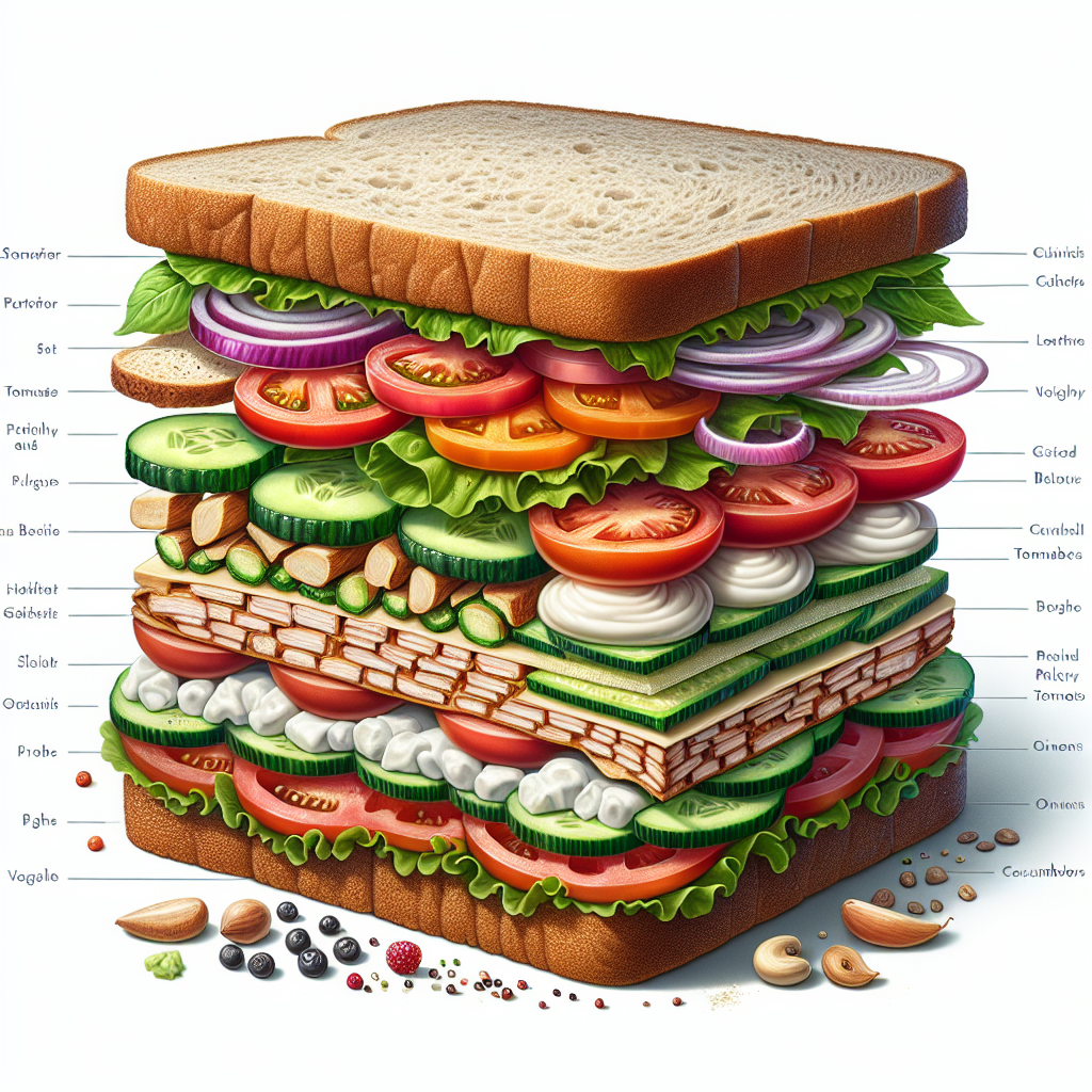 Doğru Sandviç Nasıl Olmalı ? Protein bombası bir tarif! realistic style.