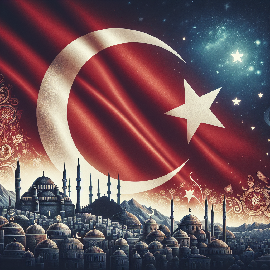 Türk Bayrağındaki Ay ve Yıldız Nereden Geliyor ? İşte Şanlı Türk Bayrağımızın Tarihi realistic style.