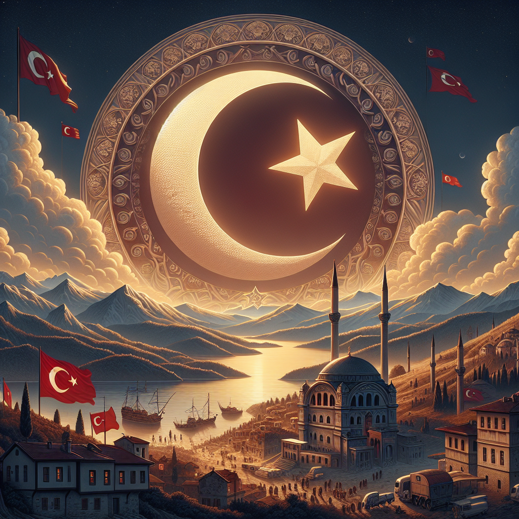Türk Bayrağındaki Ay ve Yıldız Nereden Geliyor ? İşte Şanlı Türk Bayrağımızın Tarihi realistic style.