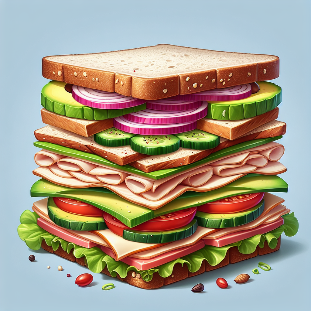 Doğru Sandviç Nasıl Olmalı ? Protein bombası bir tarif! realistic style.