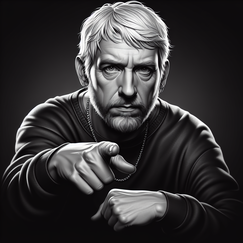 ABD'nin Rapstar Eminem Kariyeri Dudak Uçuklatıyor! realistic style