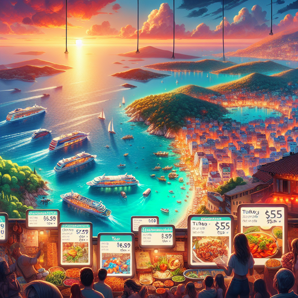 Yunan adaları tatilinin Türkiye'den ucuz olması realistic style