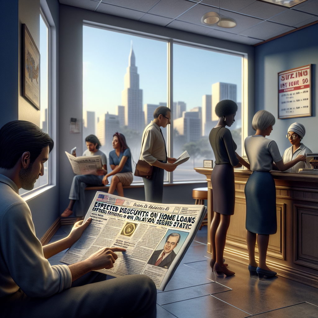 Ev Kredilerinde indirim bekleniyor. Enflasyon durağan seviyede görünüyor. realistic style
