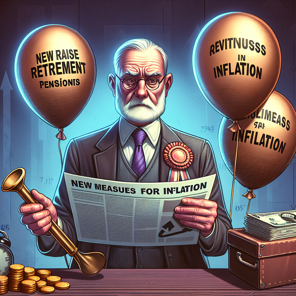 Emekli Maaşlarına Yeni Zam Bekleniyor. Enflasyon Karşı Yeni Önemler. realistic style.