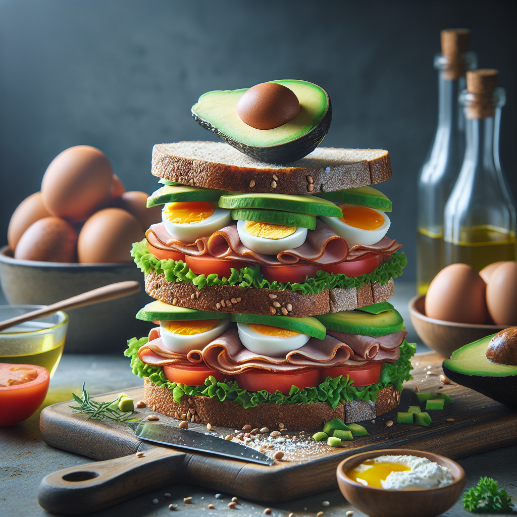 Doğru Sandviç Nasıl Olmalı ? Protein bombası bir tarif! realistic style.