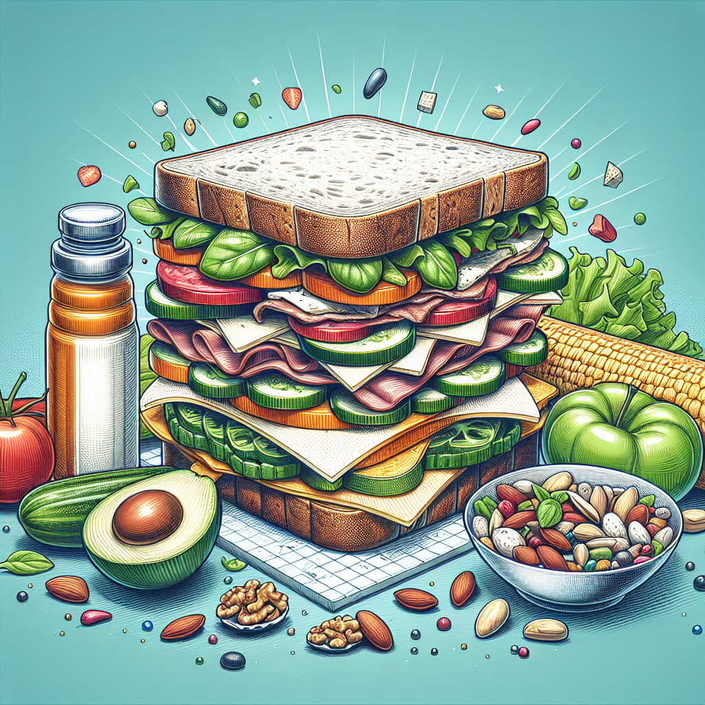 Doğru Sandviç Nasıl Olmalı ? Protein bombası bir tarif! realistic style.
