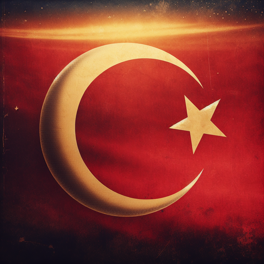 Türk Bayrağındaki Ay ve Yıldız Nereden Geliyor ? İşte Şanlı Türk Bayrağımızın Tarihi realistic style.