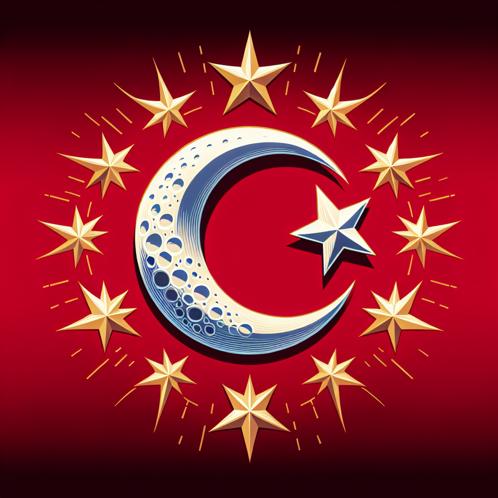Türk Bayrağındaki Ay ve Yıldız Nereden Geliyor ? İşte Şanlı Türk Bayrağımızın Tarihi realistic style.