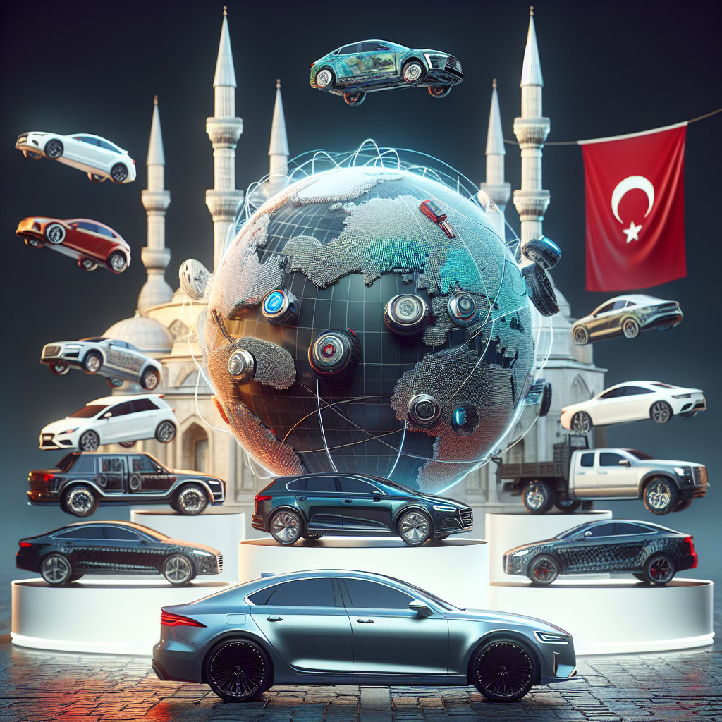 Türkiye'de en çok satan Araç modelleri ve Markaları 2025 realistic style.