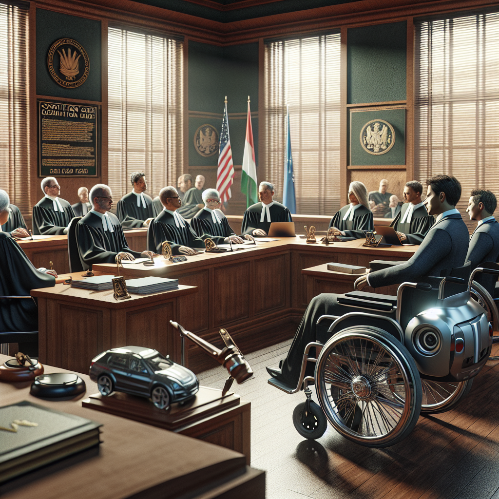 Engelli Araç Yasası Anayasa Mahkemesi Kararı 2025 realistic style