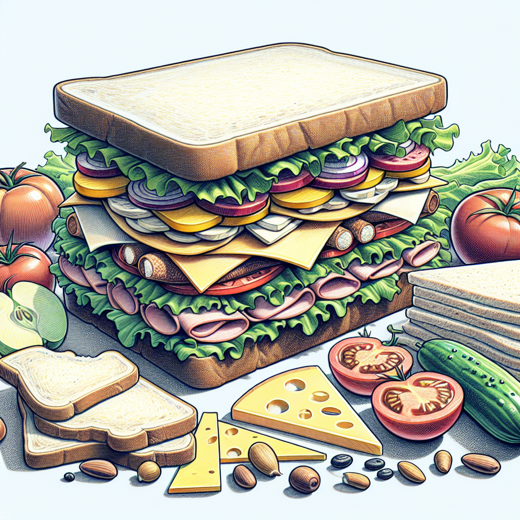 Doğru Sandviç Nasıl Olmalı ? Protein bombası bir tarif! realistic style.