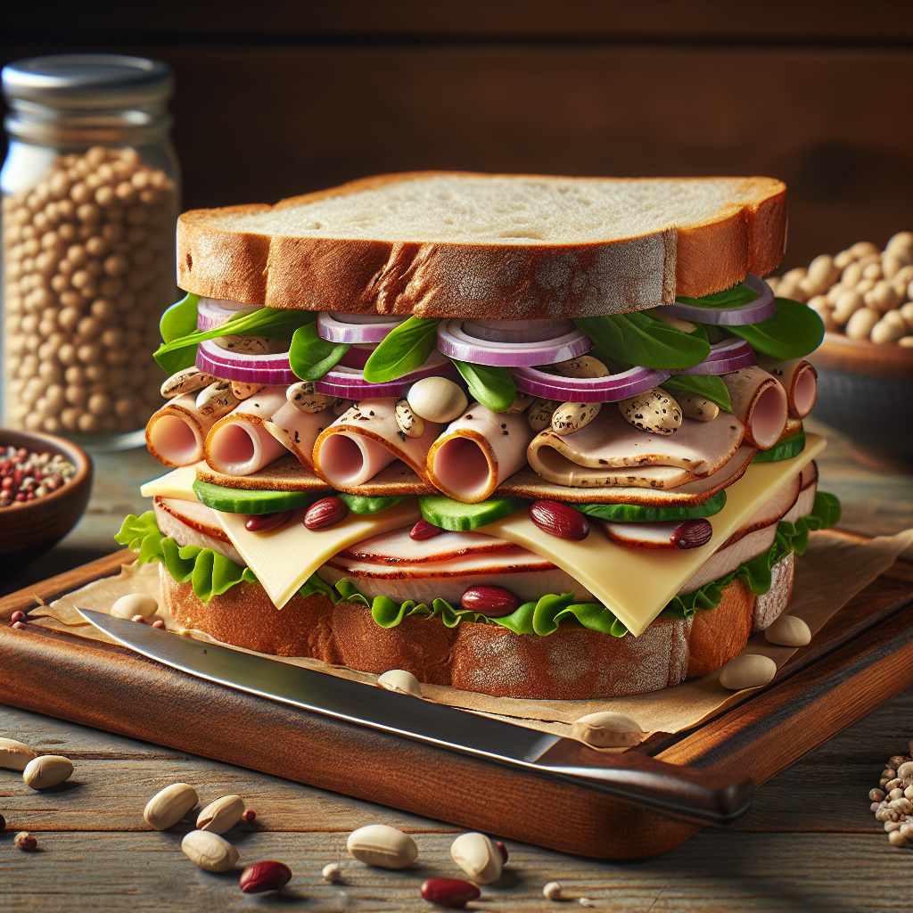 Doğru Sandviç Nasıl Olmalı ? Protein bombası bir tarif! realistic style.