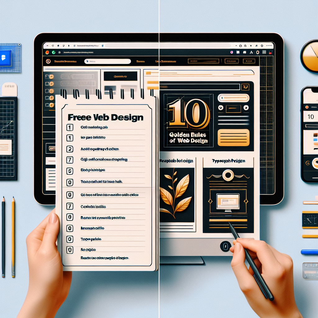 Ücretsiz Web Tasarımı Nasıl Yapılır ? 10 Altın Kural ve Detaylar realistic style