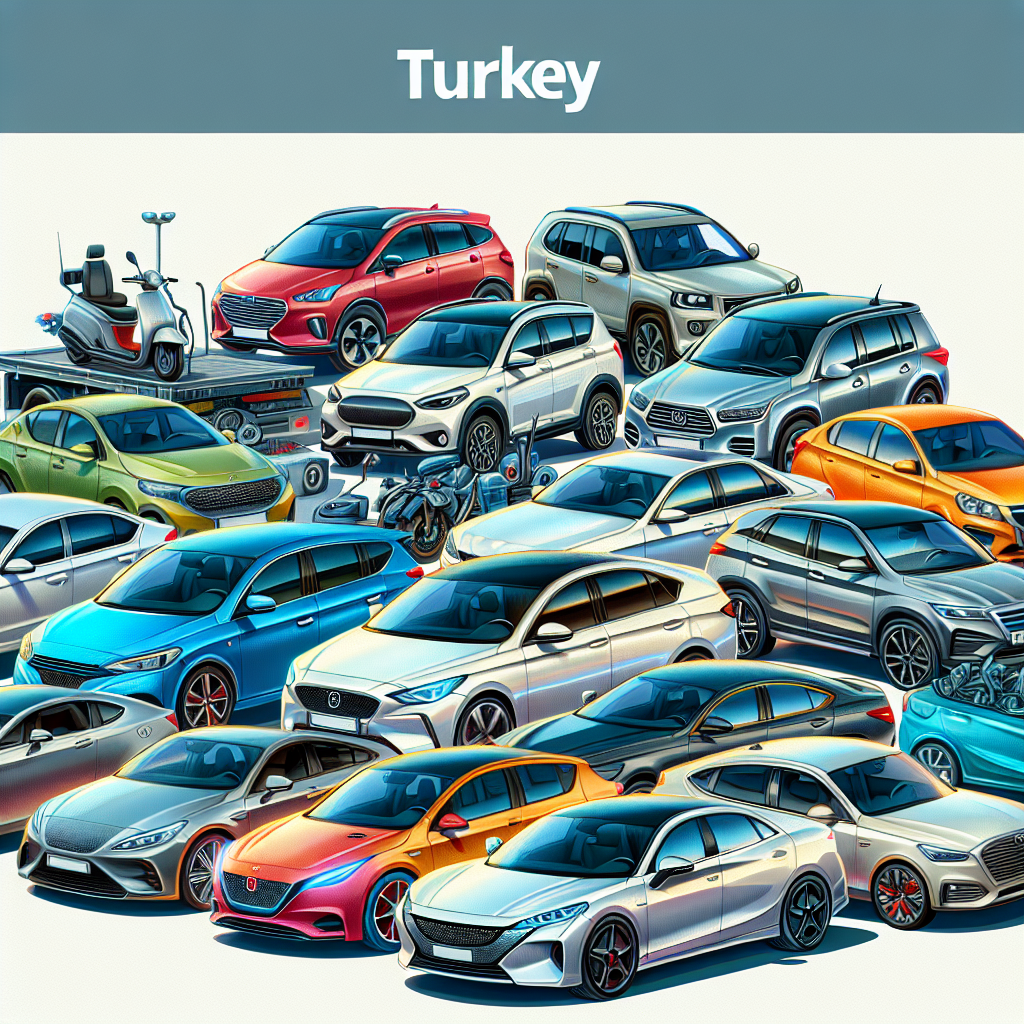 Türkiye'de en çok satan Otomobil Modelleri ve Markalar 2025 realistic style.