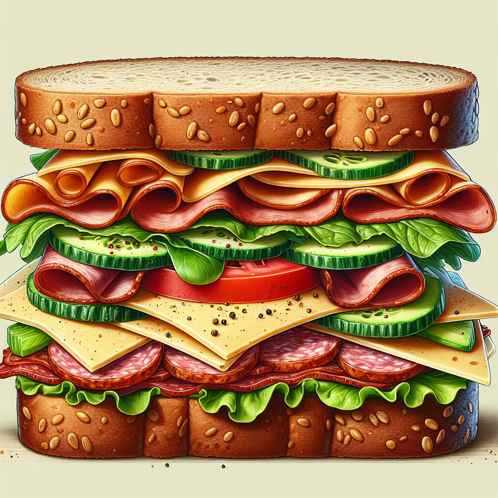 Doğru Sandviç Nasıl Olmalı ? Protein bombası bir tarif! realistic style.