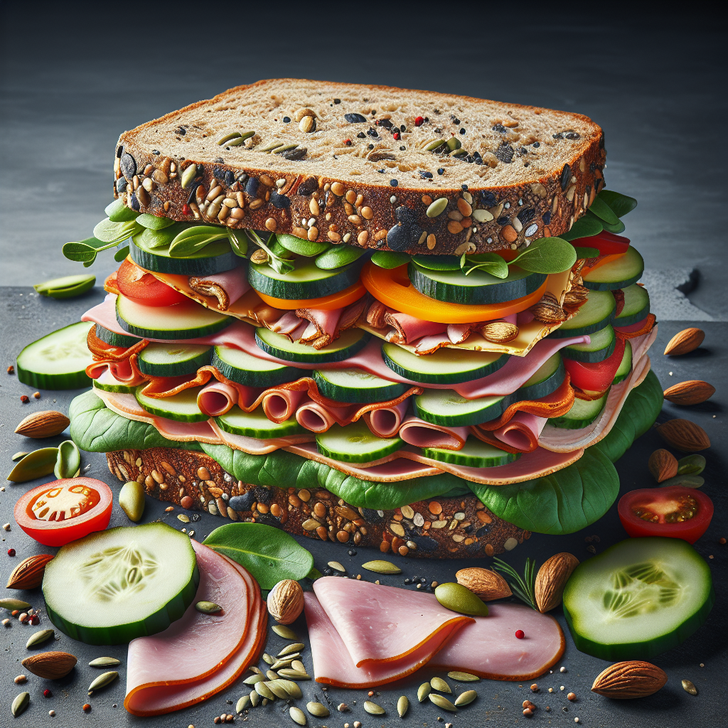 Doğru Sandviç Nasıl Olmalı ? Protein bombası bir tarif! realistic style.