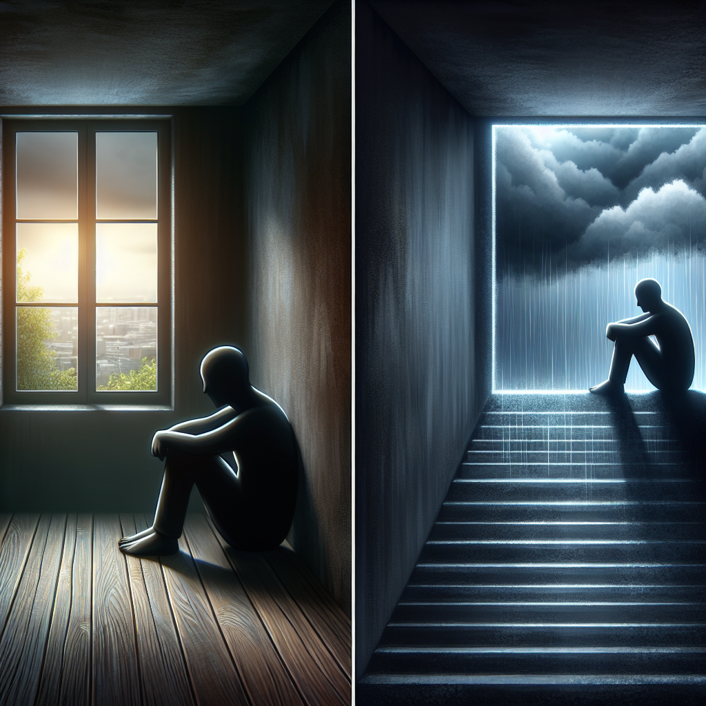 Depresyon aslında nedir ve nasıl geçer? realistic style